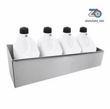 46" Fit 4 Five Gallon Jugs Fuel Jug Rack Holder Shelf For Enclosed Race Trailer