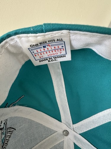 Vintage Florida Marlins Swirl Logo Snapback Hat MLB 90s Logoathletic Cap RARE - Picture 7 of 9