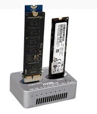 Dual Bay NVMe SSD Duplicator and USBC Dock