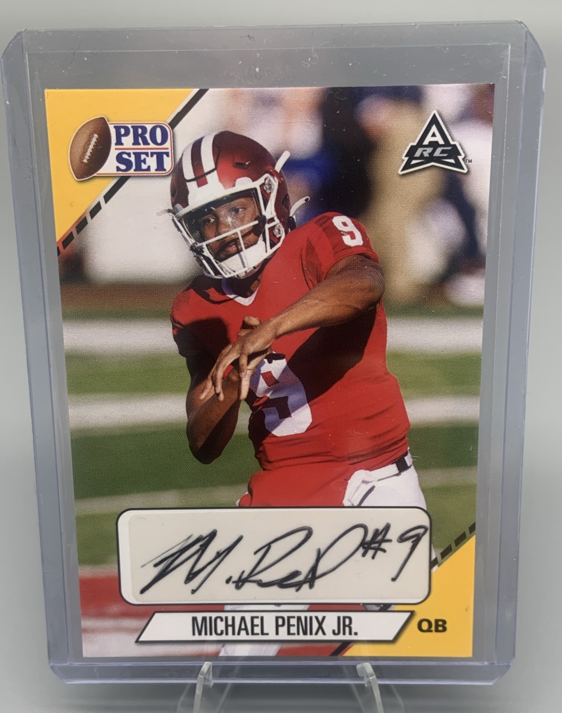 2021 Leaf Pro Set College - Autographs Michael Penix Jr. #PS-MPJ Gold (AU, RC)