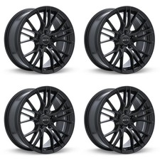 Set Of 4 18in Black Wheel Rims For 2002 Mercedes-benz Rtx0425 18x8 5x112 Et40
