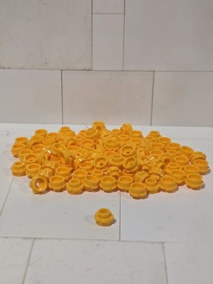 Lego, 100 Quantity, Bright-light Orange 1x1 5 Pedal Flower Piece