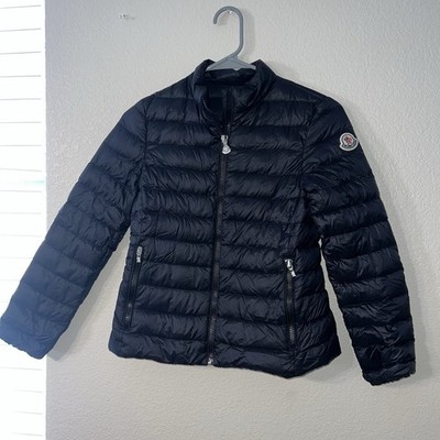 Moncler Bubble Coat In Navy Size 12 Youth