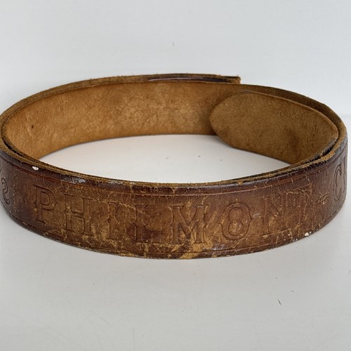 Vintage Philmont Scout Ranch Leather Belt Cimarron New Mexico Size 38