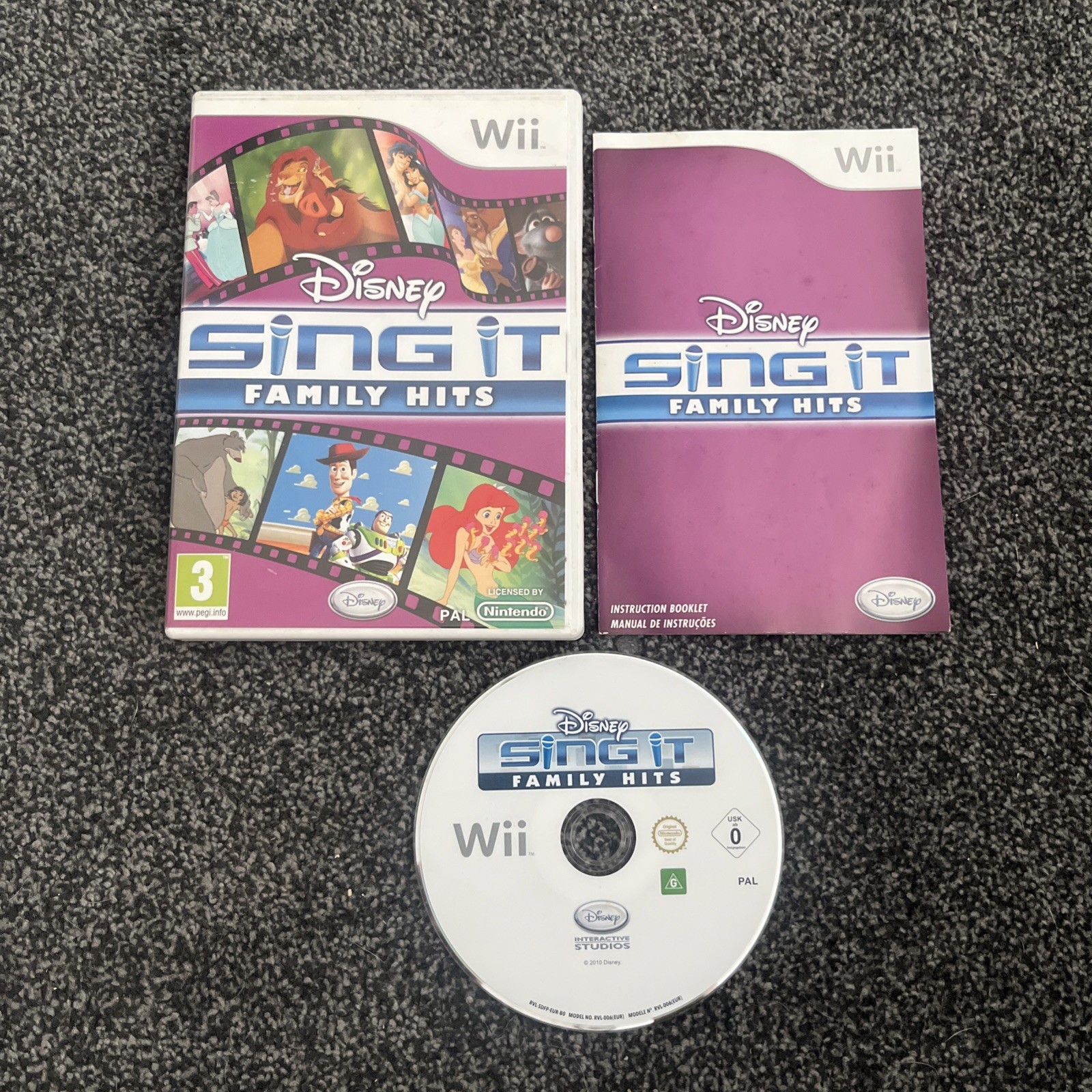 Disney Sing It: Family Hits (Nintendo Wii) Tested With Manual GC Fast Dispatch