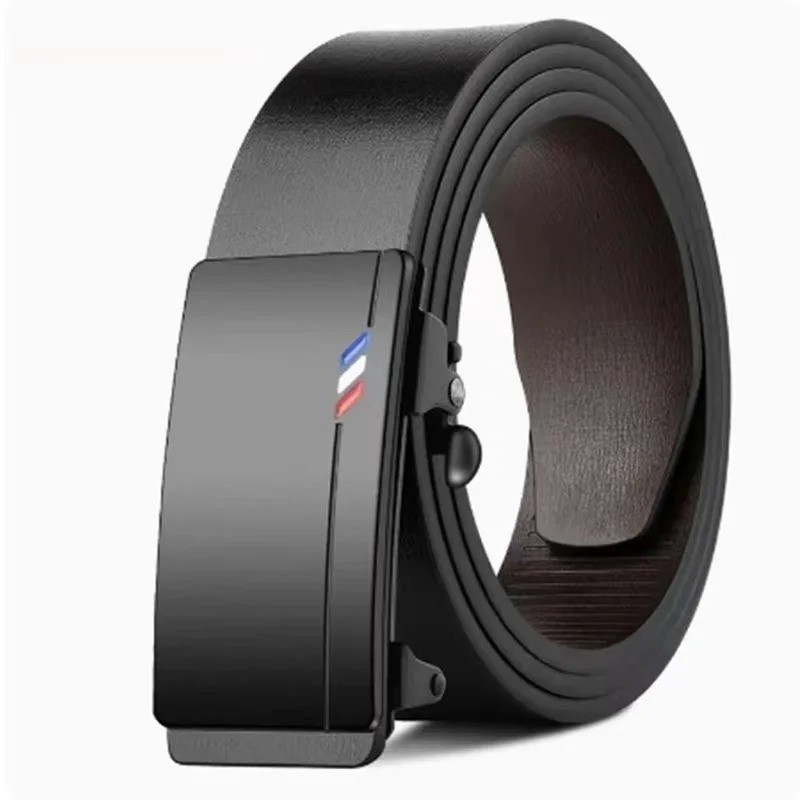 Men's Leather Belts High Quality Automatic Buckle business Fashion Jeans Belt AU