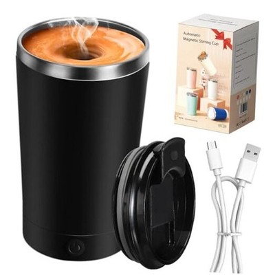  Self Stirring Coffee Mug With Lid Electric High Speed Self Stirring Mug Black