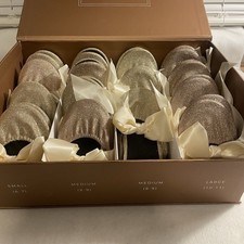 RESCUE FLATS BOX WOMENS SHOES 15 NEW PAIRS CHAMPAGNE  ROSE GOLD 4 SM 7 MED 4 LG