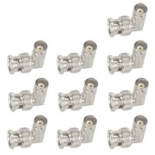10pcs BNC Male to Female Elbow, Right Angle Adapter, CCTV, Ham Radio, 90