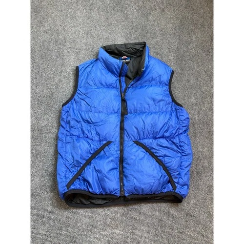 Feathered Friends Helios Down Vest Blue Mens Made in USA Puffer Jacket Size S - product listing photo