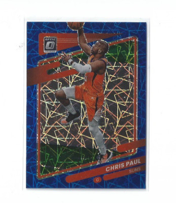2021-22 Panini Donruss Optic Chris Paul Blue Velocity Suns #115