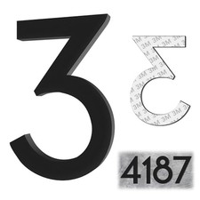 4 Inch House Numbers, Self-adhesive Mailbox Numbers Modern House Number 4 Inch