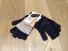 STEVE MADDEN Womens Fingerless texting Winter Gloves, Black, White,Gray ONE SIZE