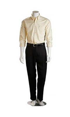 SSWBasics Headless White Fiberglass Mannequin with Base - 5'8'' H Full Body