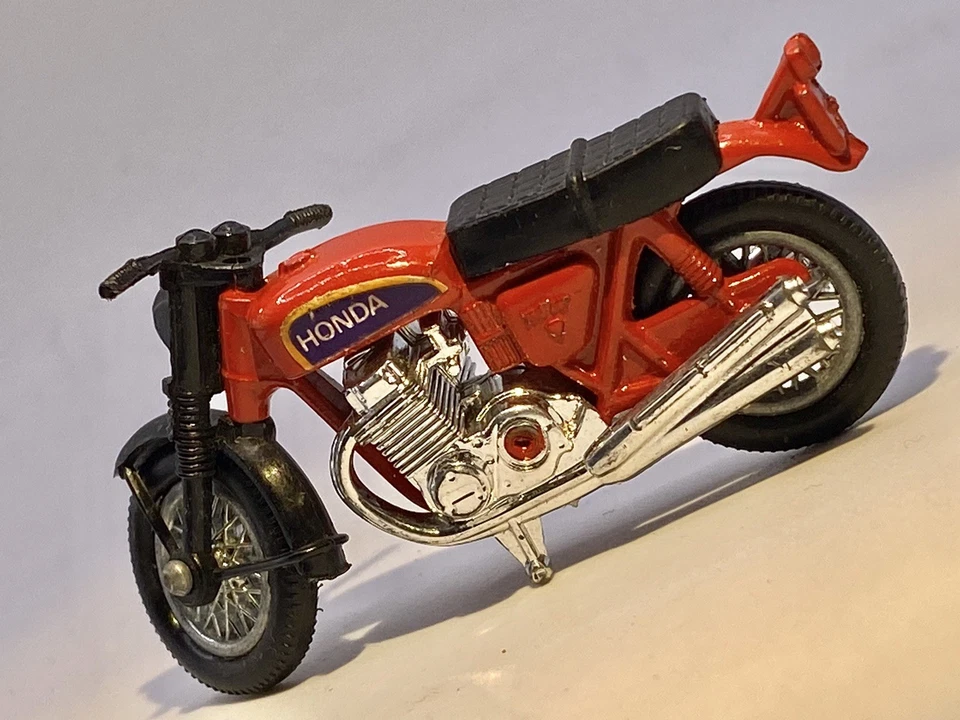 Matchbox🔥Lesney SUPERFAST 1975 Honda Honda Hondarora motocicleta #18 Foto 4 de 4