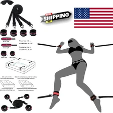 Versatile Bondage Kit with Adjustable Straps and Blindfolds for Intimate Play