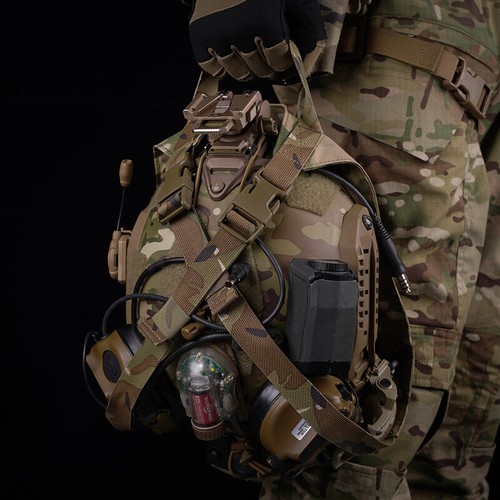 Borsa casco distribuzione rapida accessori portaoggetti cinghia di fissaggio copertura casco - Foto 13 di 25