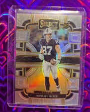 2023 Panini Select SILVER PRIZM Michael Mayer, RAIDERS 🔥 TE, ROOKIE 💎 MINT