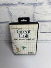 Great Golf - Sega Master System - CIB Mega Cartridge w/Manual - Tested Works