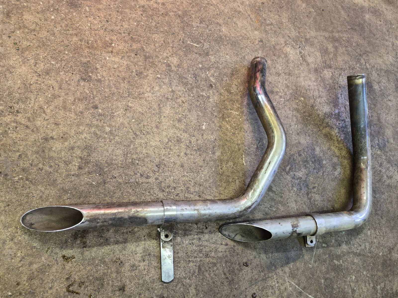 Harley KNUCKLEHEAD used FL EL  DRAG PIPES EXHAUST CHOPPER BOBBER 