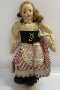 Vintage Italian costume Souvenir Doll From 50’s W Tag