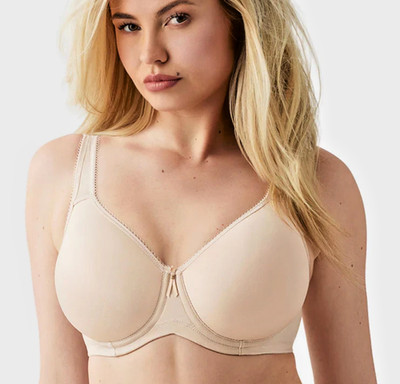 WACOAL #853192~32DD~BEIGE~ ''BASIC BEAUTY ''T-SHIRT'' BRA~EXCELLENT CONDITION!