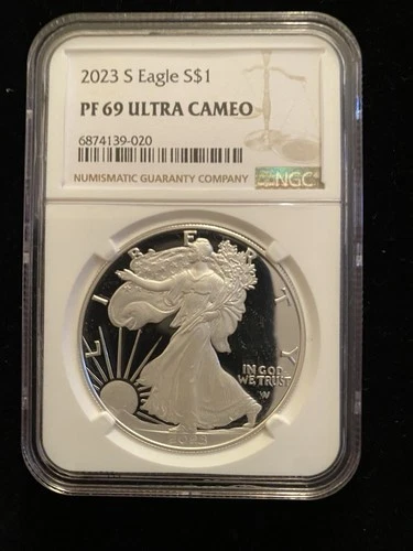 U.S. Mint American Eagle 2023 1 oz Silver Proof NGC PF 69 Ultra Cameo