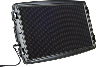 AA 12V Solarbetriebenes Autobatterieladegerät - Schwarz