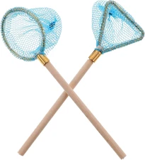 Miniature Fishing Net Model, Mixed Styles, Dollhouse Garden Pond Beach Decor, Ph