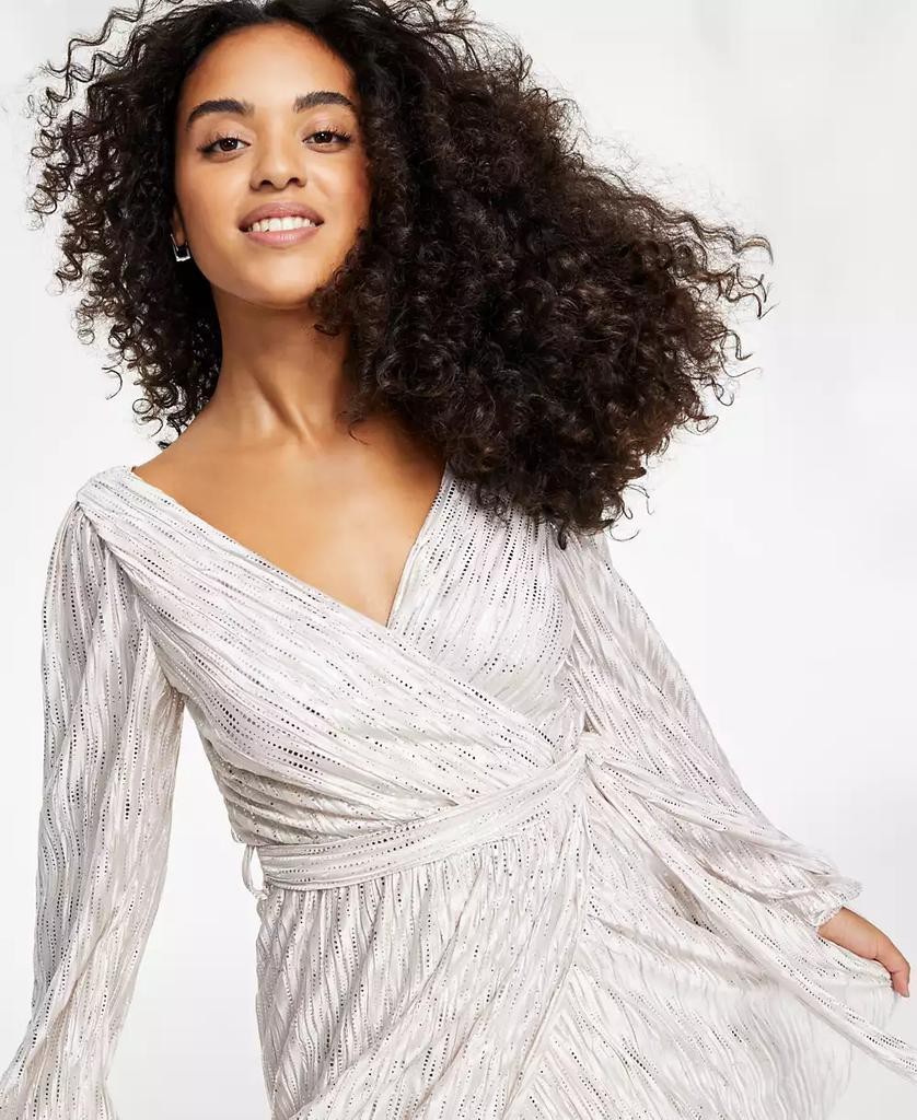 metallic wrap midi dress Buy Yumi Black Metallic Pleated Frill Wrap Midi Dress from Next USA