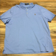 Polo Ralph Lauren Classic Fit Short Sleeve XXL Blue Cotton Golf Polo Shirt
