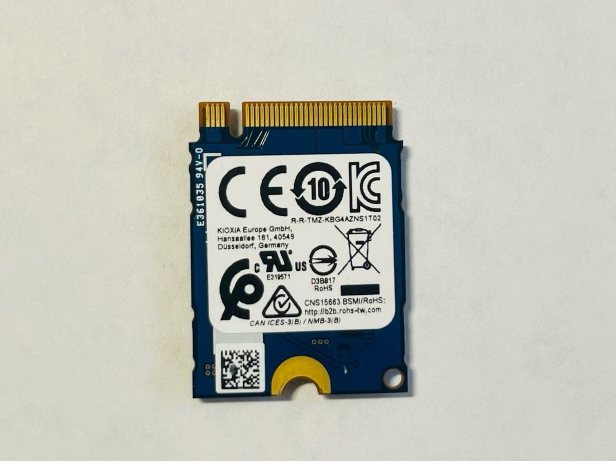 512GB NVMe SSD M.2 2230 KIOXIA BG4 KBG40ZNS512G PCIe Gen3 Steam