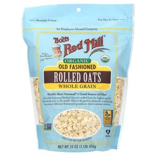 Organic Old Fashioned Rolled Oats, Whole Grain, 16 oz 454 g 
