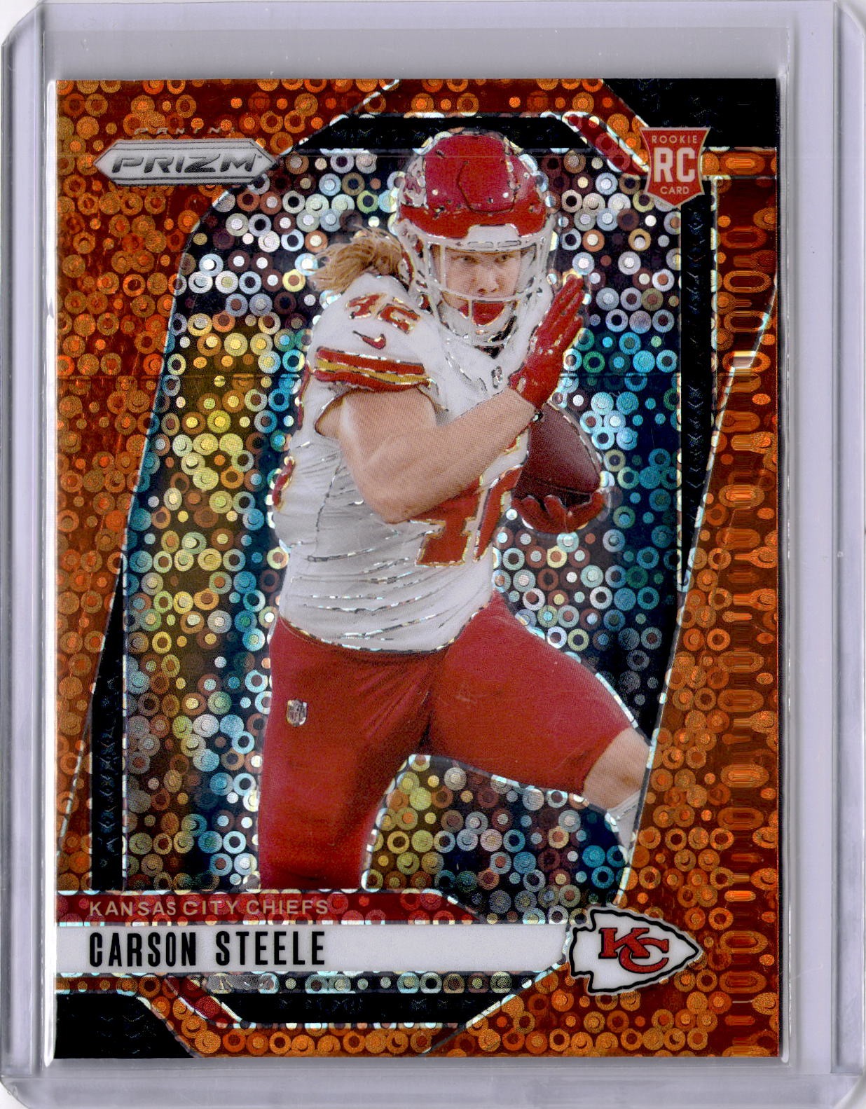 2024 Panini Prizm #377 Carson Steele Orange Ice
