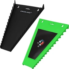 2-Pack Magnetic Wrench Organizer Holder SAE(1/4" - 1 1/16") and Metric(6mm-24mm)