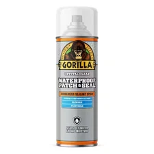 Gorilla Waterproof Patch & Seal Spray, Rubberized Sealant Spray, Clear, 14 Ounce