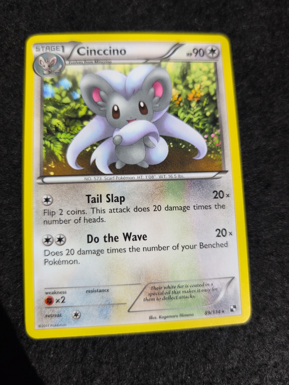Cinccino Rare Black and White 89/114 NM Normal