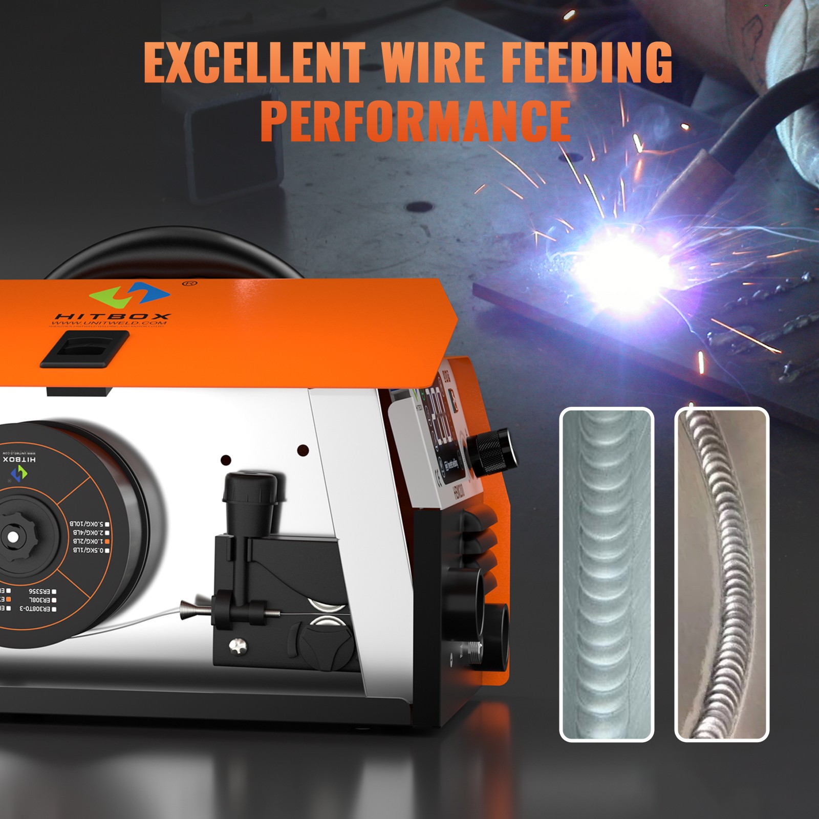 HITBOX Flux Cored 1kg 0.8mm Gasless Mig Welding Wires Flux Cored Welder Wire AU 3