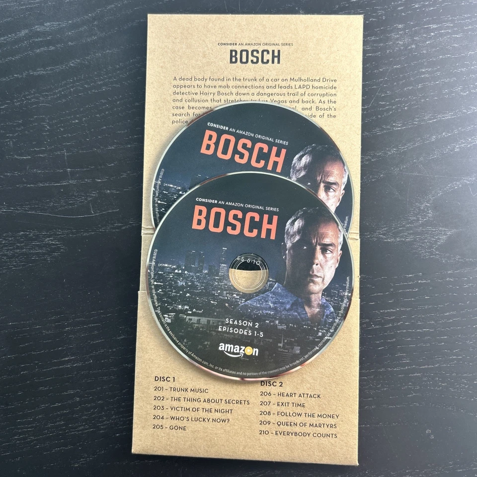 Rare BOSCH Complete Season 2 two Amazon FYC DVDs For your Consideration Promo Foto 2 de 4