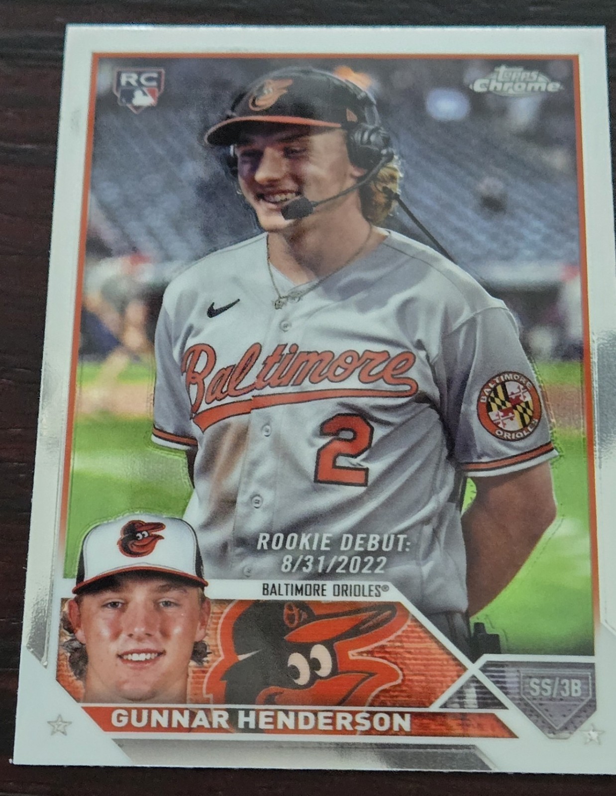 2023 Topps Chrome Update Series - Rookie Debut Gunnar Henderson #USC208 (RC)