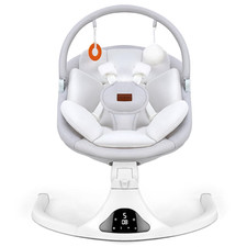 Baby Swings, Infant Swing with Remote Control, 5 Speed Adjustable, Machine Washa