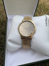 Vintage Seiko Quartz 4100-9007 Japan Gold Tone Montal Bracelet Working