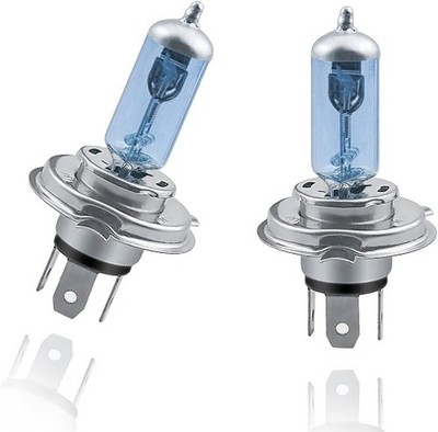2 Pcs H4 12v 100/90w Halogen Bulbs Super White, Front Headlight Model: H4-100W