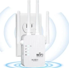 WiFi Range Extender Repeater 867Mbps Wireless Router Signal Booster 2.4G/5GHz
