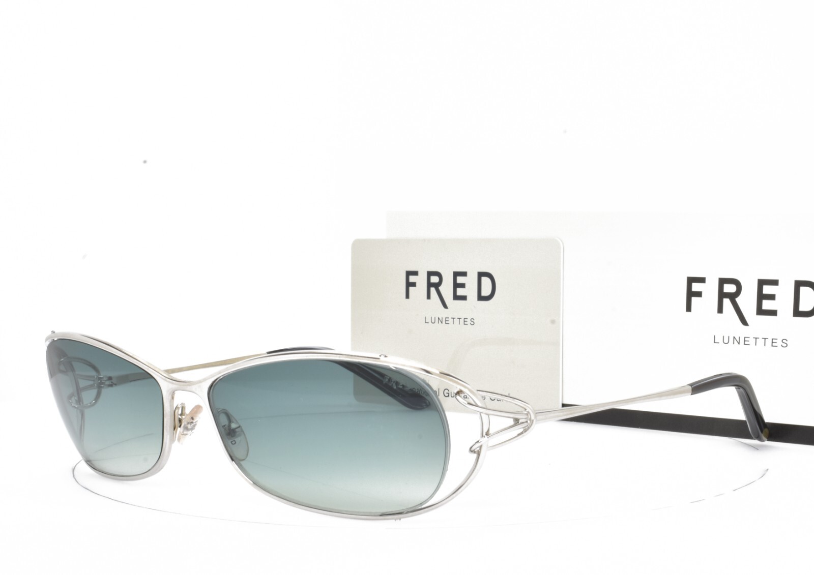 Солнцезащитные очки FRED Lunettes Палладиево-зеленые Новые аутентичные 56-14-130 Volute N4 112