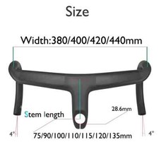 Road Bicycle Handlebar Carbon Integrated Cockpit Di2, Custom for SL7, SL8, 1: 1