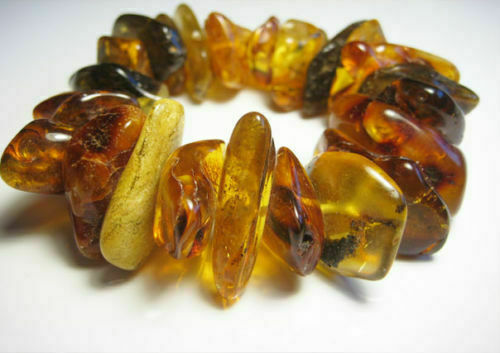 Massives elegantes natürliches baltisches Bernstein Armband 40 gr. Edelstein!!! - Bild 1 von 2