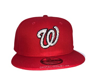 Bling MLB Snapback AUSTRIAN CRYSTAL Hat Cap Baseball Any