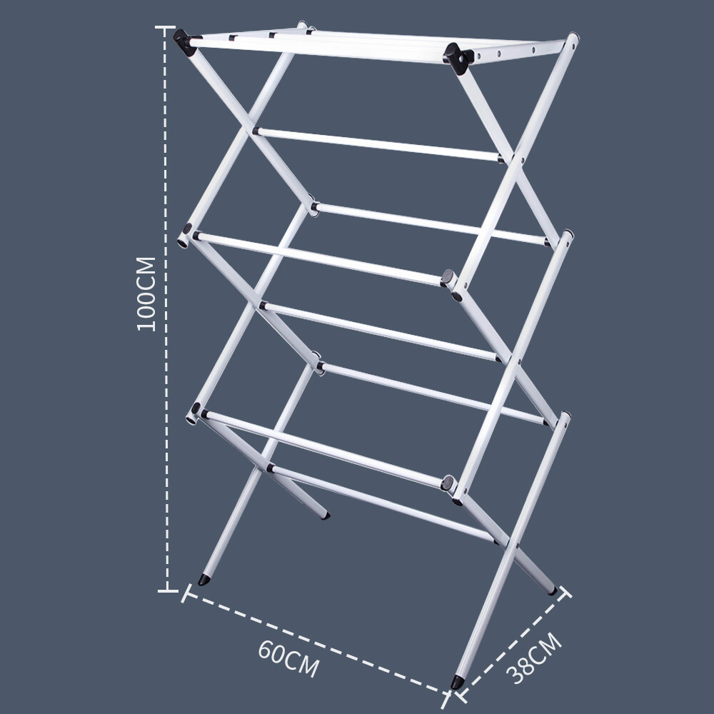 3 Tier Clothes Airer Dryer Laundry Horse Drying Rack Indoor Outdoor