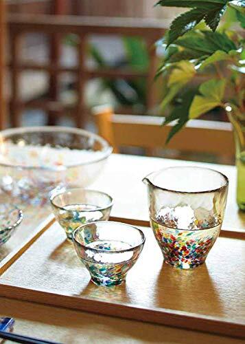 ADERIA Tsugaru Biidoro Nebuta Handmade Sake carafe & cup set FS-71551 From Japan - Picture 4 of 6